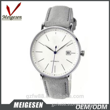 Smooth Surface Applied Index Dial Watch with Stainless Steel Case Japan Movt
